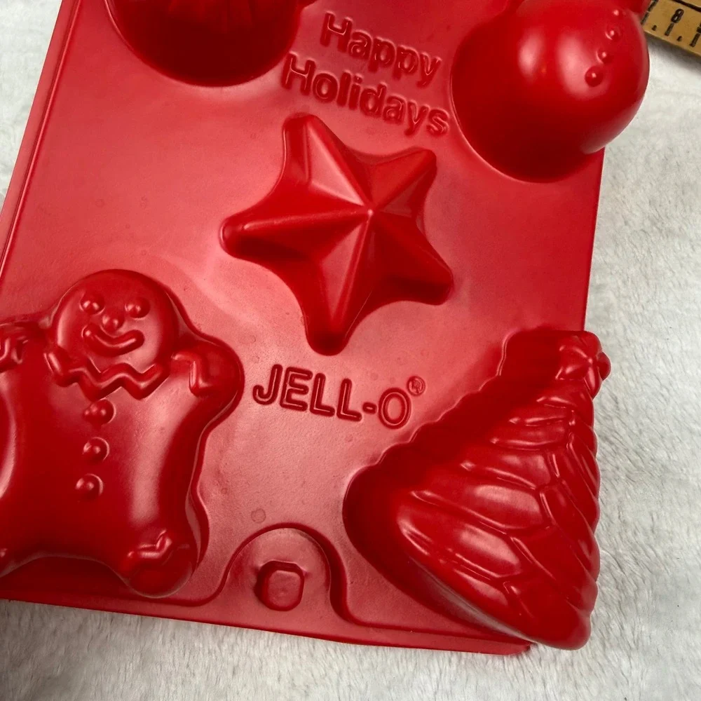 Vintage Jell-O Gelatin Molds Set of 6 Halloween Holiday Christmas Plastic Trays